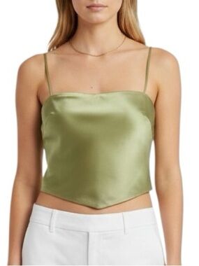 Sunday Best Elektra Camisole Tie-Back Satin top size S excellent condition